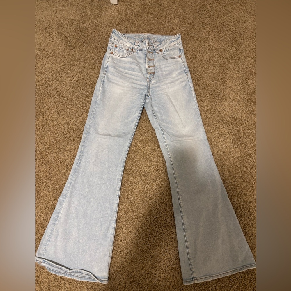 American Eagle Outfitters Light Wash Flare Jeans